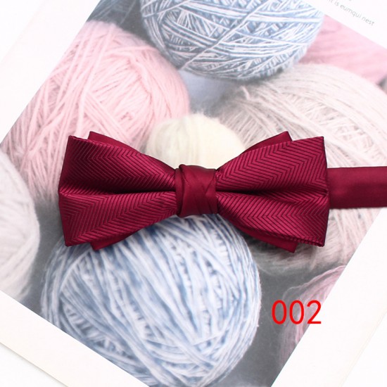 Leier, in stock, men's red wedding bow ties, tie flowers, casual bow ties for groomsmen, business bow ties