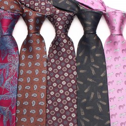 Lei'er 8cm striped formal tie, men's polyester tie in stock. Jacquard business vintage tie manufacturer