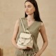 2025 new style genuine leather women's backpack, Chanel-style diamond pattern, 2025 summer new style, niche design, high-end and versatile chain backpack