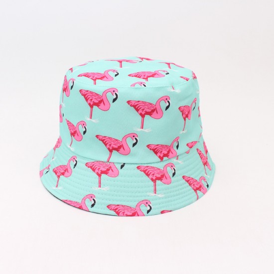 Spring/Summer outdoor beach vacation style coconut palm pattern bucket hat, versatile reversible bucket hat, sun protection