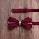 Solid color diamond-encrusted double-layered business bow ties for men and women, wedding and banquet shirts, suit accessories, wholesaler