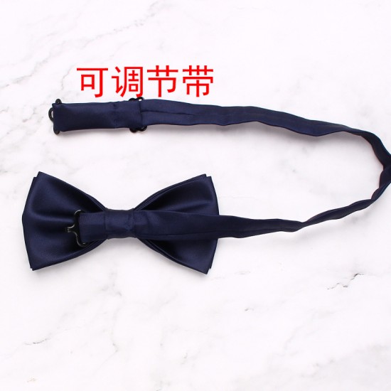 In stock solid-color bow ties for men, grooms, wedding suits, and photoshoots. Fashionable Korean-style bow tie accessories wholesale.