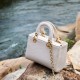 Women's bags, 2025 new Princess Diana bag, genuine leather crossbody bag, commuter cowhide handbag