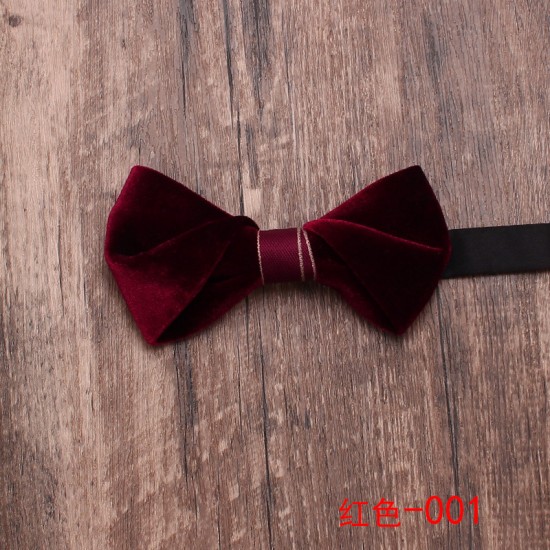 Lei'er ready-to-stock summer new velvet bow ties, personalized jacquard fashion bow ties, casual velvet bow ties.