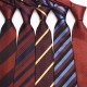 2023 coffee-colored ties, men's casual, fashionable polyester hand-tied ties, available for wholesale.