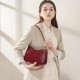 Spring/Summer new niche design genuine leather commuter baguette bag 2025 Spring/Summer French-style underarm bag single shoulder vintage women's bag