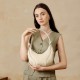 Baseball Underarm Bag, Women's Maillard Bag, 2025 New Niche Retro Crescent Shoulder Crossbody Bag, Genuine Leather Women's Bag