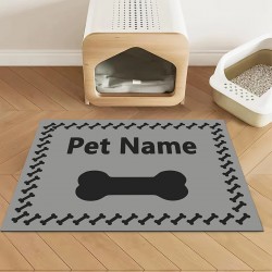 Creative and simple diatom mud pet mats for cats and dogs, splash-proof, non-slip, and easy-care pet feeding mats.