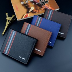 New style men's wallet - long style money holder for men, multi-card slot, thin style, fashionable casual leather wallet with cross pattern, large capacity, suit bag.