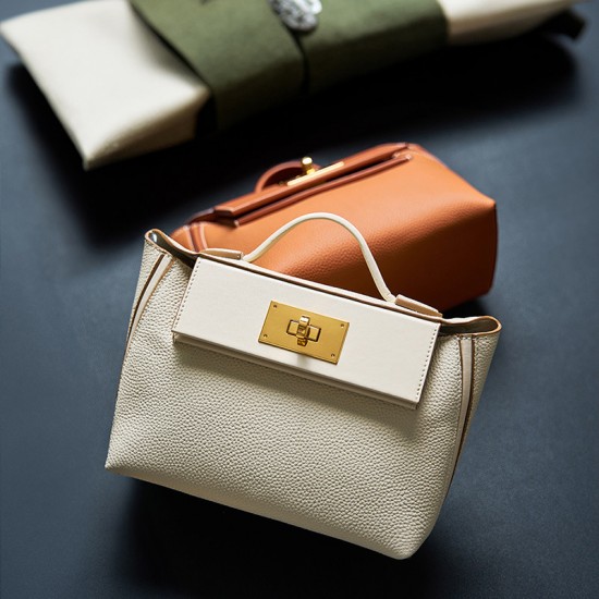 2025 new Kelly bag, 2025 mini, top-grain cowhide dumpling bag, wing bag, handbag, shoulder and crossbody backpack