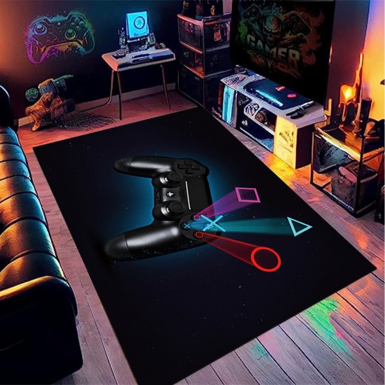 Cross-border Amazon Game Controller Printed Carpet, Home Gaming Room Decorative non-slip, stain-resistant, easy-care, dust-proof mats