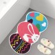 Cross-border Easter faux cashmere floor mat, cute bunny entrance doormat, Amazon TEMU entryway doormat in stock.
