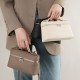 Yan top-grain cowhide LP19 lunch box bag, genuine leather women's bag, 2025 new Gigi-style handbag