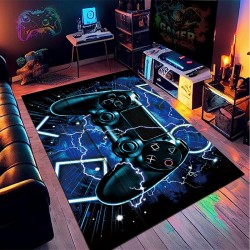 Cross-border Amazon Game Controller Printed Carpet, Home Gaming Room Decorative non-slip, stain-resistant, easy-care, dust-proof mats