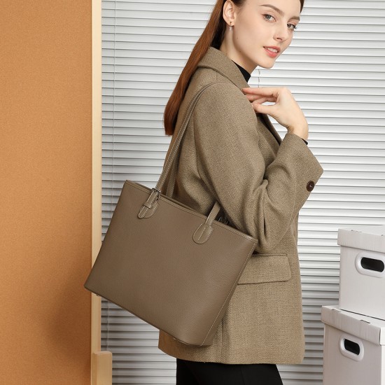Large Capacity Genuine Leather Tote Bag, 2025 Spring/Summer New Style, High-End Niche Shoulder Bag, Fashionable and Versatile Bucket Bag Large Capacity Genuine Leather Tote Bag, 2025 Spring/Summer New Style, High-End Niche Shoulder Bag, Fashionable and Versatile Bucket Bag