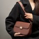 High-end niche design, underarm genuine leather bag, 2025 spring/summer fashionable tofu bag, shoulder crossbody bag
