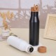 Large-capacity 500ml solid color 304 stainless steel vacuum insulated tumbler, sports mug with handle