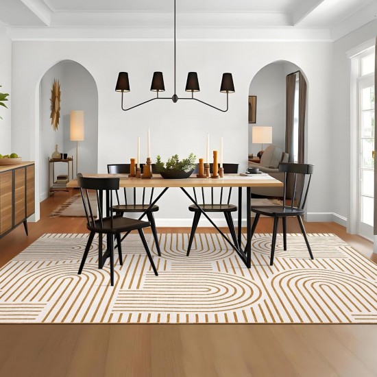 Simple striped living room carpet, home decorative, easy-care, stain-resistant, non-slip sofa blanket, bedroom bedside rug
