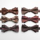2022 New Fashion Brown Bow Ties Men's double-layer wedding groomsmen bow ties in various styles, ready for wholesale.