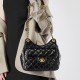 2025 new top-grain cowhide Hobo bag, Tmall Genie Chanel-style fashionable and versatile shoulder bag