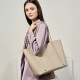 2025 new genuine leather tote bag, large summer handbag, cowhide commuting shoulder bag, large capacity