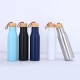 Large-capacity 500ml solid color 304 stainless steel vacuum insulated tumbler, sports mug with handle