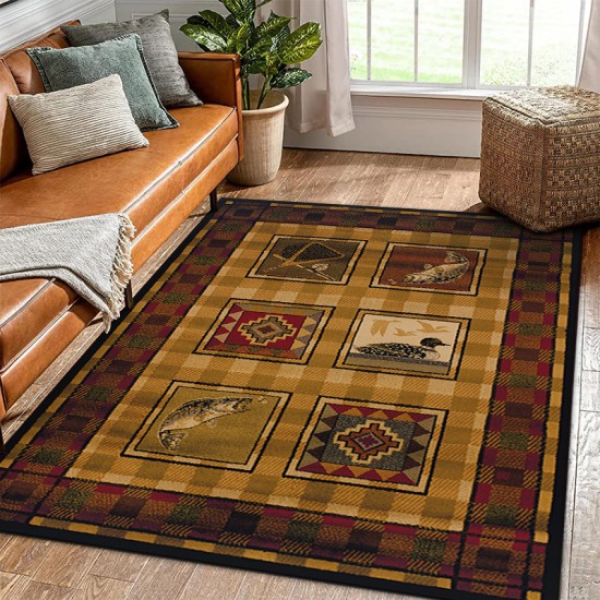 American country carpet, light luxury bedroom, living room, hotel, ethnic bedside rug, wall-to-wall vintage carpet.