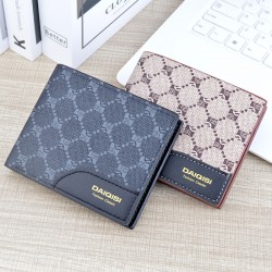 New women's wallet - short style money clip, women's student fashion, simple and fashionable large capacity folding soft leather case, mini small wallet.