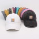 Fashionable, washed and distressed baseball caps from overseas, versatile, face-flattering, sun-protective soft-top baseball caps for couples.