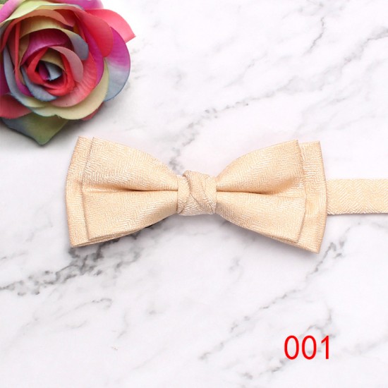 Manufacturer's ready-to-stock business wedding bow ties, men's suit polyester bow ties, distinctive double-layered textured casual bow ties, wholesale.