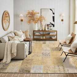 Amazon cross-border patchwork crystal velvet living room decorative cooling carpet, bedroom non-slip bedside blanket, in stock and available for dispatch