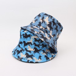 Overseas letter-printed wide-brimmed bucket hat, European and American style F sun visor bucket hat, outdoor sun visor