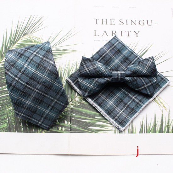 Polyester-cotton business formal suit ties, men's plaid chest scarf, banquet handkerchief. Three-piece suits available for wholesale from manufacturers. Polyester-cotton business formal suit ties, men's plaid chest scarf, banquet handkerchief. Three-piece suits available for wholesale from manufacturers.