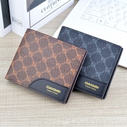 New women's wallet - short style money clip, women's student fashion, simple and fashionable large capacity folding soft leather case, mini small wallet.