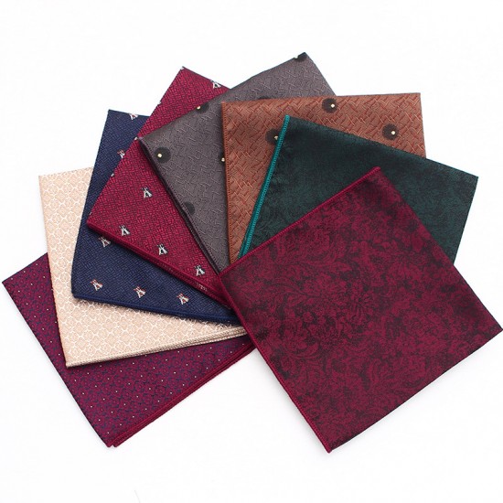 Lei'er formal business square, suit pocket square, patterned chest scarf, handkerchief, small party square accessory manufacturer, in stock Lei'er formal business square, suit pocket square, patterned chest scarf, handkerchief, small party square accessory manufacturer, in stock
