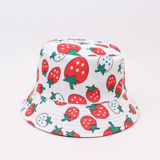 Cross-border Amazon vegetable print bucket hat, personalized casual sun protection hat, foldable reversible bucket hat Cross-border Amazon vegetable print bucket hat, personalized casual sun protection hat, foldable reversible bucket hat