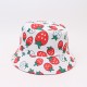 Cross-border Amazon vegetable print bucket hat, personalized casual sun protection hat, foldable reversible bucket hat Cross-border Amazon vegetable print bucket hat, personalized casual sun protection hat, foldable reversible bucket hat