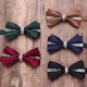 Solid color diamond-encrusted double-layered business bow ties for men and women, wedding and banquet shirts, suit accessories, wholesaler