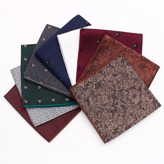 Lei'er formal business square, suit pocket square, patterned chest scarf, handkerchief, small party square accessory manufacturer, in stock Lei'er formal business square, suit pocket square, patterned chest scarf, handkerchief, small party square accessory manufacturer, in stock