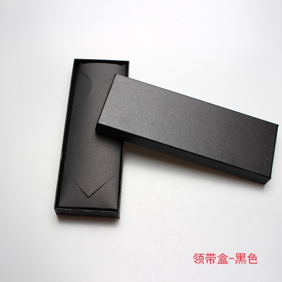 Factory direct supply, wedding gift tie box, black tie box, rectangular
