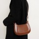 2025 spring and summer vintage genuine leather saddle bags, single-shoulder crossbody bags, red wedding bags, daily gifts for girlfriends