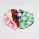 Cross-border plaid reversible bucket hat, Korean-style fresh and casual sun hat, outdoor foldable bucket hat for women.