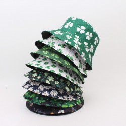 Spring/Summer reversible sun hat, gold, artistic stage prop, fisherman hat, hip-hop round hat.