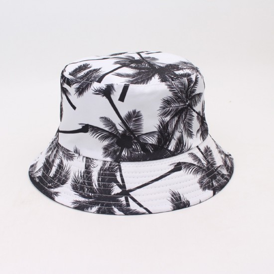 Cross-border American flag screen-printed bucket hat, foldable European and American striped five-star bucket hat, outdoor travel sun hat.
