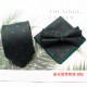 Shengzhou factory wholesale new three-piece polyester silk tie and bow tie with handkerchief for men's business fashion tie sets.