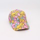 Foreign floral digitally printed baseball cap, outdoor sun protection and sun protection hat, versatile couple's curved brim sun hat.