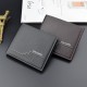 New style men's wallet - long style money holder for men, multi-card slot, thin style, fashionable printed pattern leather wallet, large capacity, cross style soft leather wallet for suit.