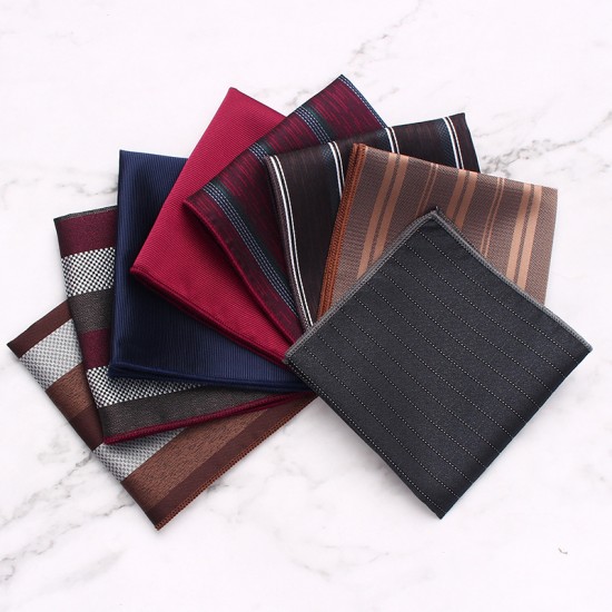 Men's formal suit pocket squares, bow tie pocket squares for wedding banquets, square handkerchief manufacturers in stock