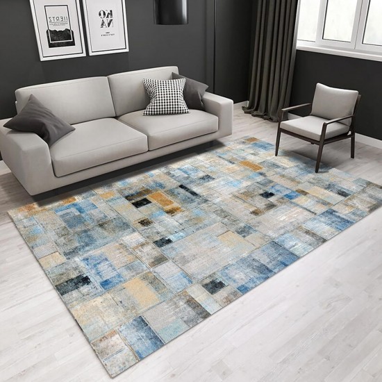 Simple light luxury Nordic-style carpet, living room, balcony, non-slip, absorbent, easy-care carpet, bedroom bedside decorative rug