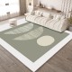 In stock Green forest-style minimalist living room carpet, ins-style sofa and coffee table mat, simple, high-end wall-to-wall carpet for home use.
